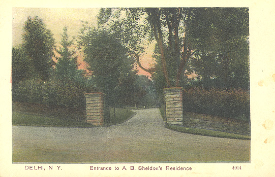 Entrance to A.B. Sheldon's Residence
