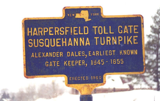 Harpersfield Toll Gate