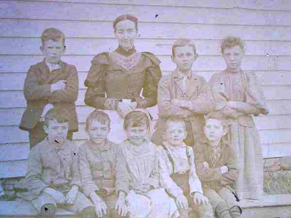 School Class Meredith/Shackport Area - Late 1800's