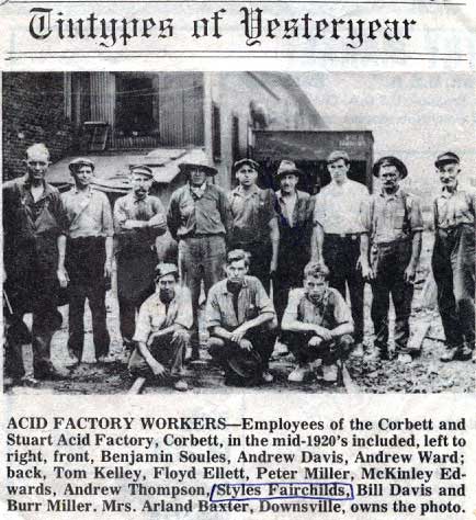 Corbett and Stuart Acid Factory