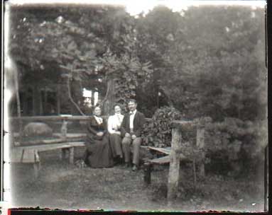 David Fletcher Hoy with wife and mother