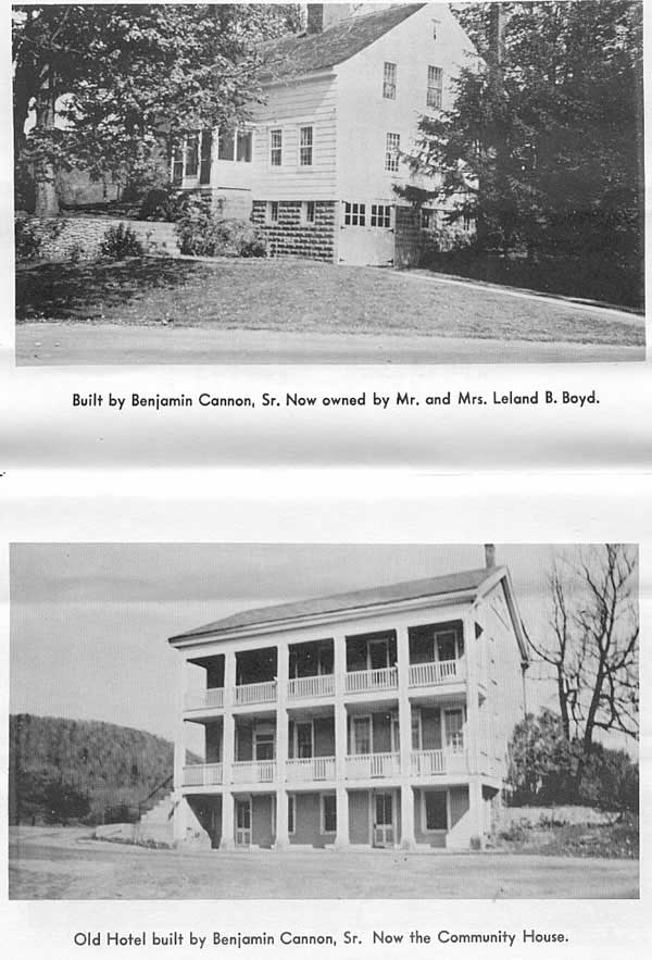 House and Old Hotel built by Benjamin Cannon Sr.