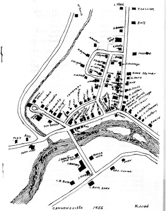 Map 1956 Cannonsville