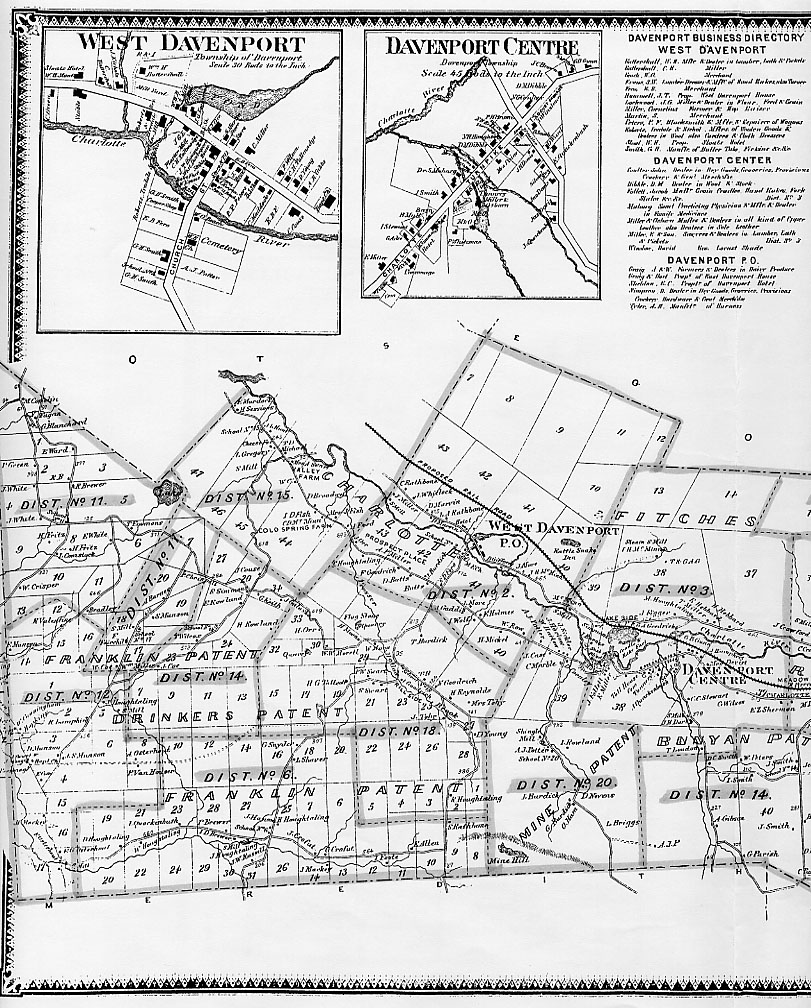 Map of Davenport - Left Section