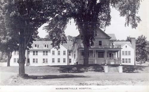 old photo postcard - Margaretville Hospital