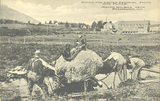 Moving Mayham Memorial Stone