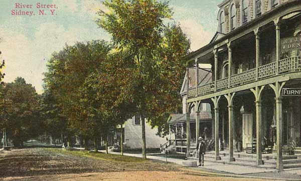 River Street Sidney Music Hall Block. dated 29FEB1912