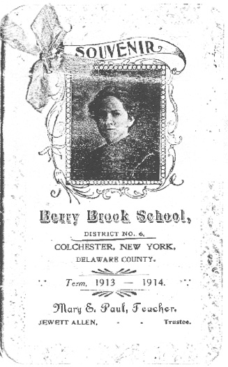 Berry Brook School Souvenir