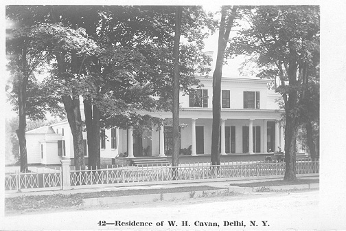Residence of W.H. Cavan, Delhi, N.Y.
