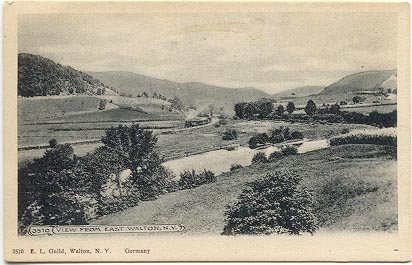 postcard - View from East Walton