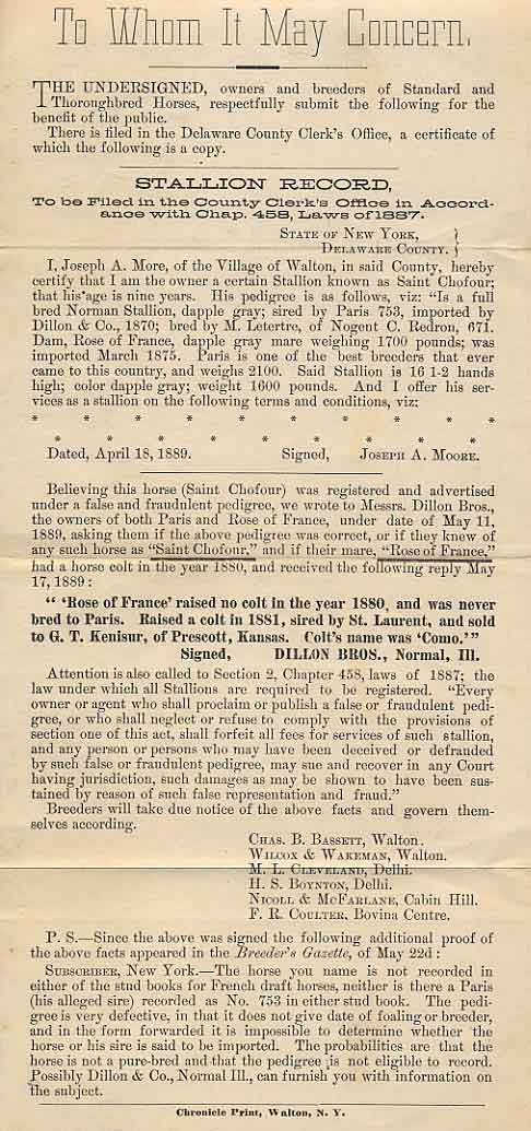 Stallion Record