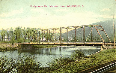 Bridge over the Delaware River, Walton, NY