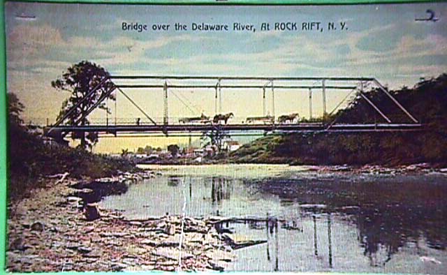 Bridge over Delaware River, Rock Rift