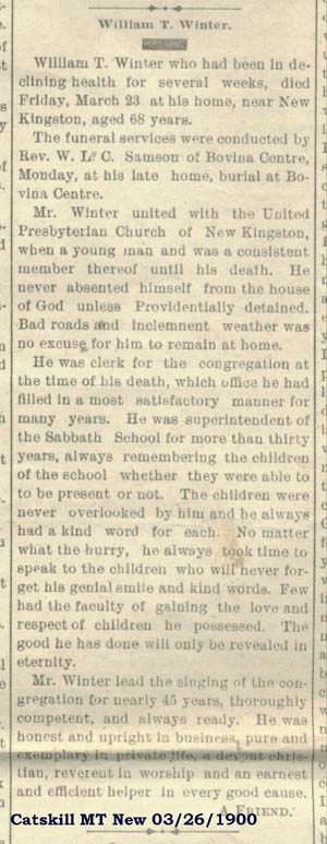 Winters obituary