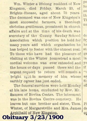 Winters obituary