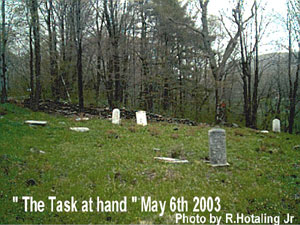 Houghtaling Cemetery Repair