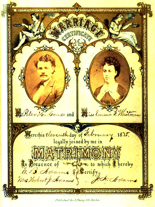 Wedding Certificate