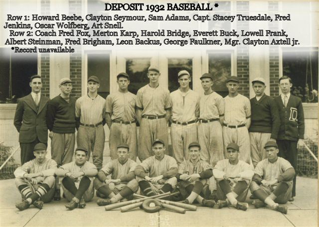 Deposit 1932 Baseball Team