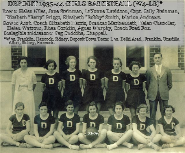Deposit 1933-34 Girls Basketball Team