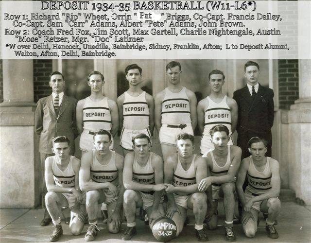 Deposit 1934-35 Boys Basketball