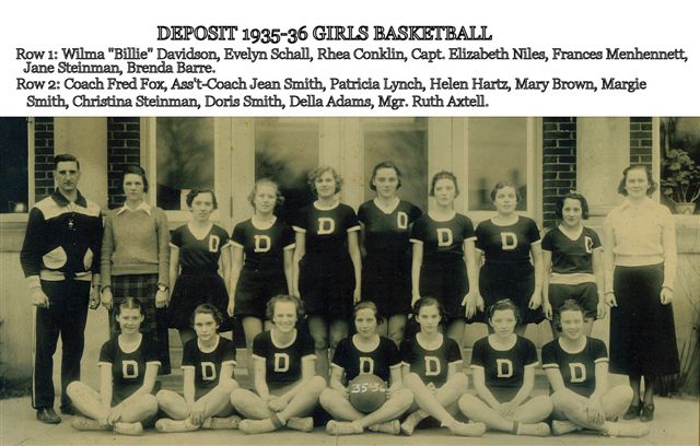 Deposit 1935-36  Girls Basketball Team