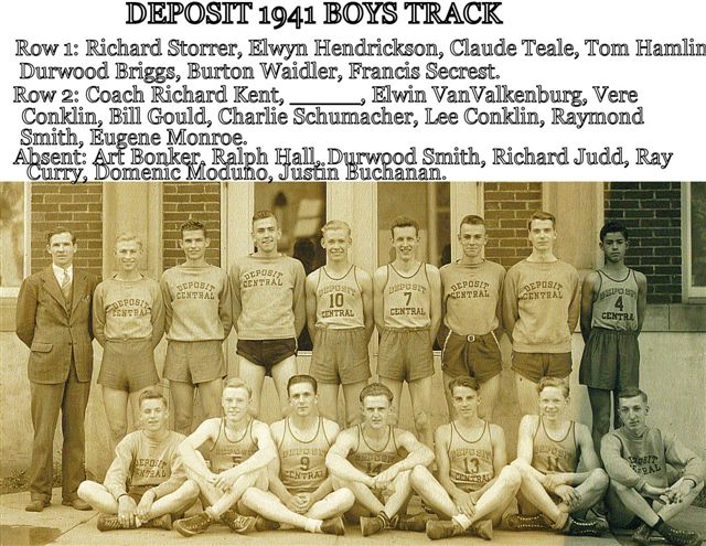 Deposit 1941 Boys Track Team