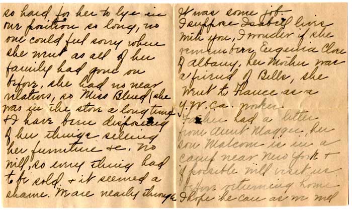 Birdie Persons Moore Letter
