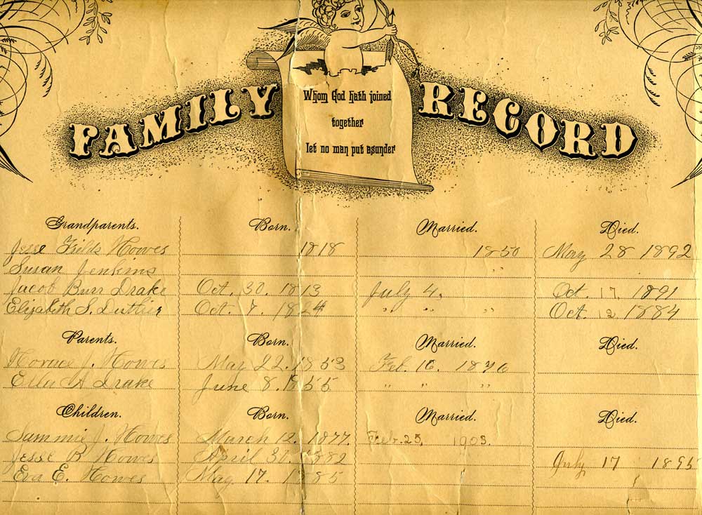 Howes-Drake Family Records