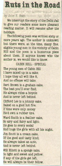 Cabin Hills poem