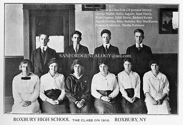 1916 Class - Roxbury High School