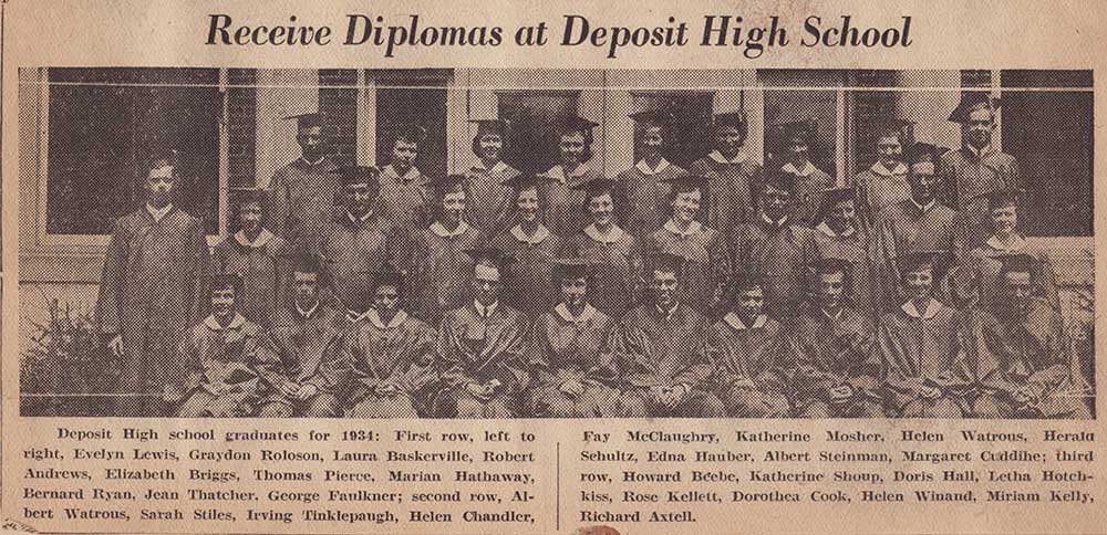 1934 DHS Class Photo