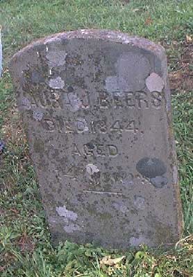 Laura Beers Gravestone at Pine Cemetery, Walton, NY