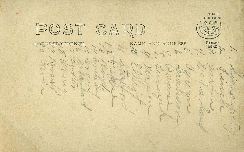 back side - Old postcard, Delhi Military Band