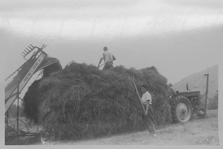 Bob McAdams on Truck - Aug 1952
