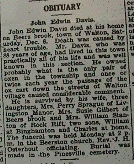 Obituary for John Edwin Davis