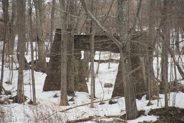 old abutment for covered bridge