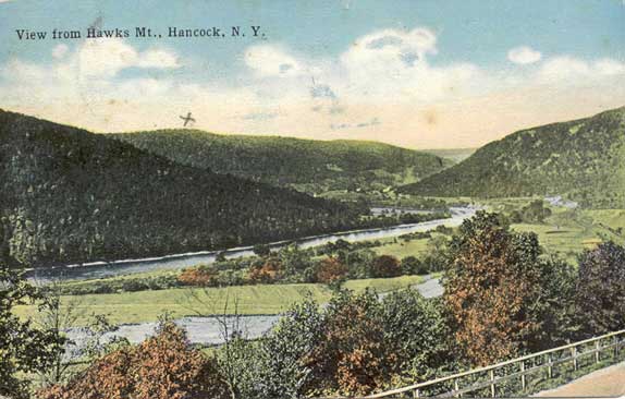 View from Hawks Mt., Hancock, N.Y.