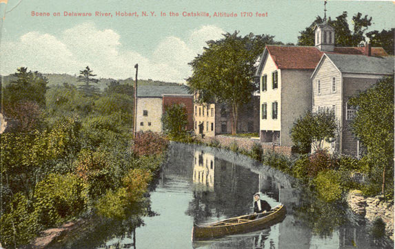Scene on Delaware River, Hobart, N. Y.
