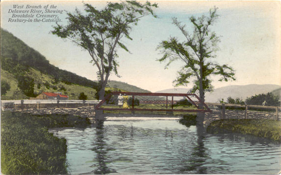 West Branch of the Delaware River showing Brookdale Creamery