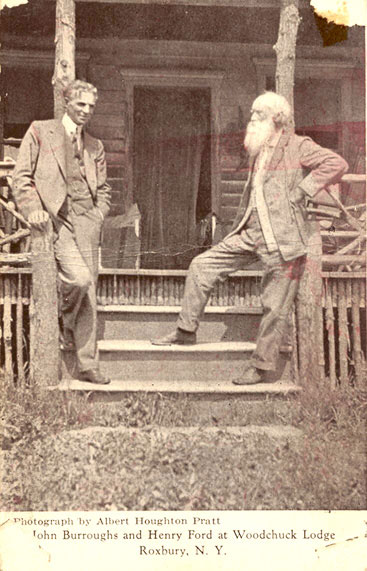 John Burroughs and Henry Ford at Woodchuck Lodge